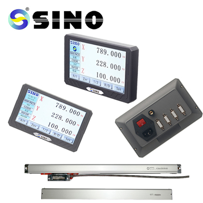 CHINO exhibición DRO Kit Grating Scale Encoder de la lectura de AXIS LCD Digital del metal 3 de SDS200S